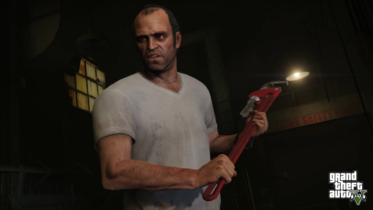 Trevor with a pipe wrench