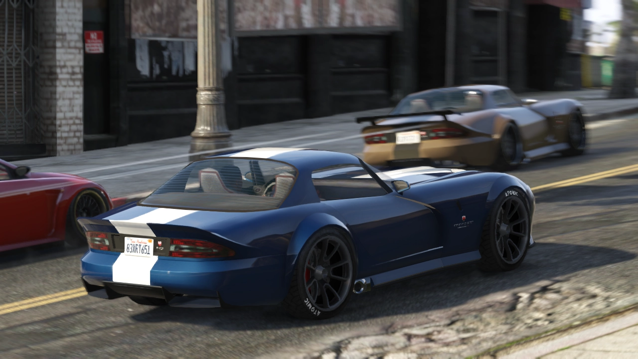 Blue Banshee riding around