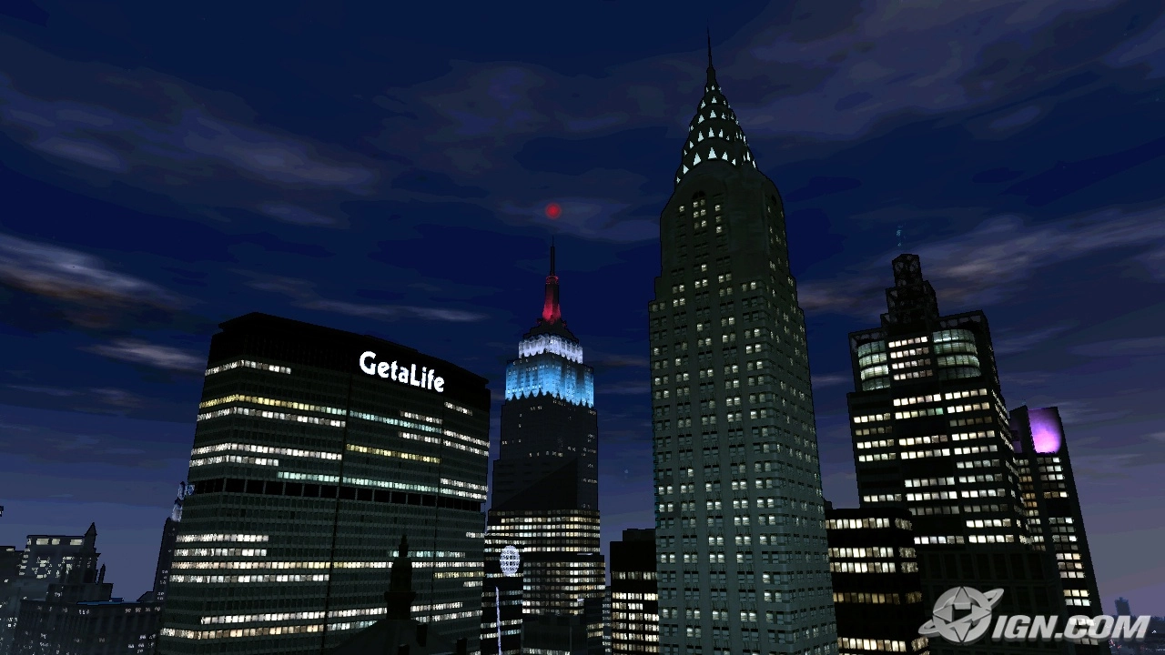 Midtown Algonquin at night.