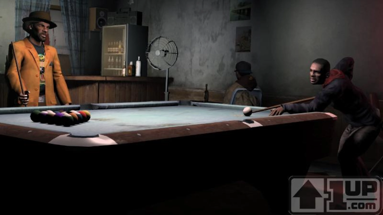 Just a friendly game of pool.