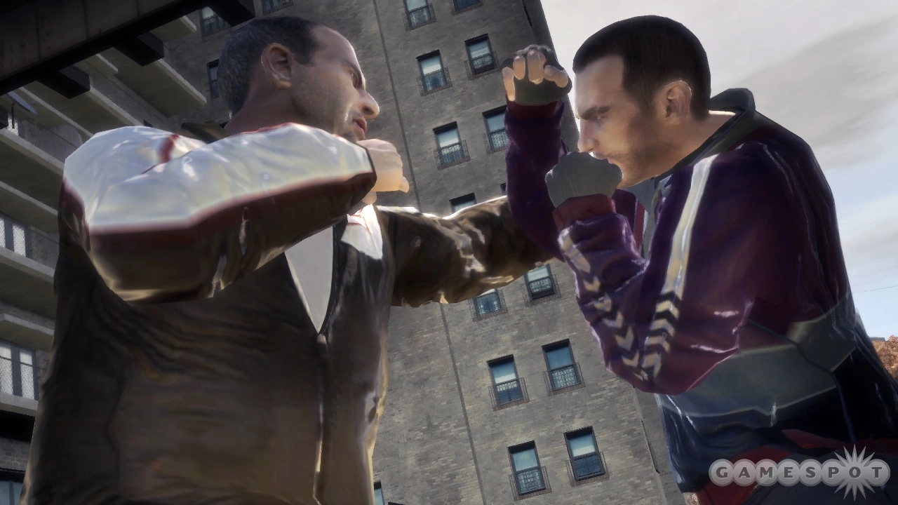Niko fighting.