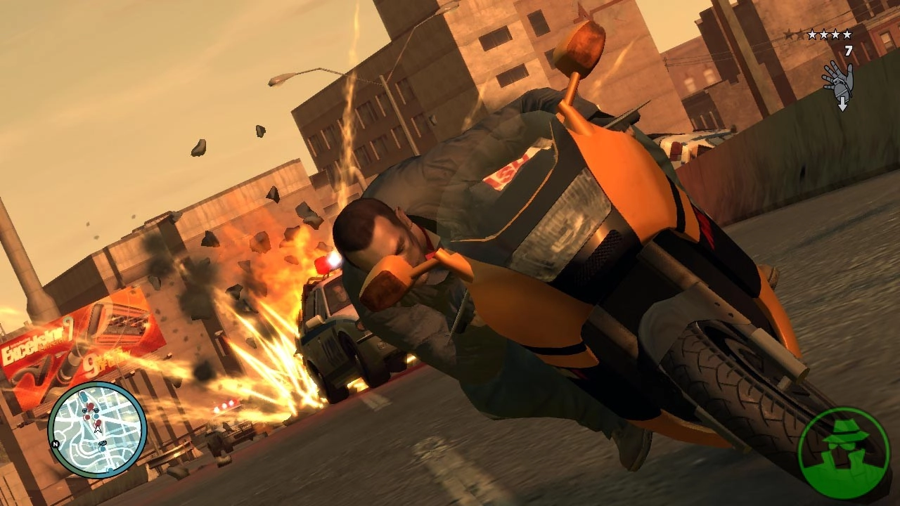 Moto drive by.