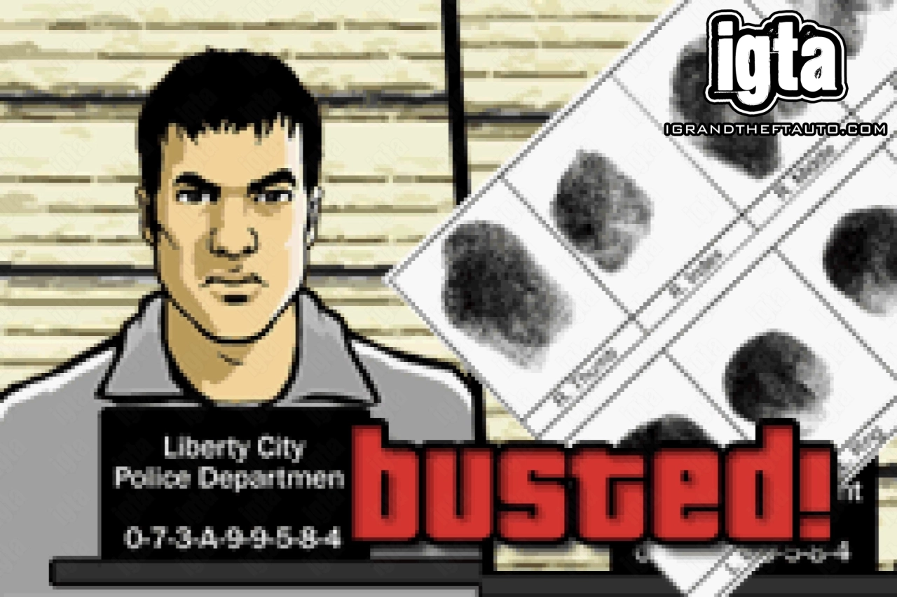 GTA Advance Busted Screen