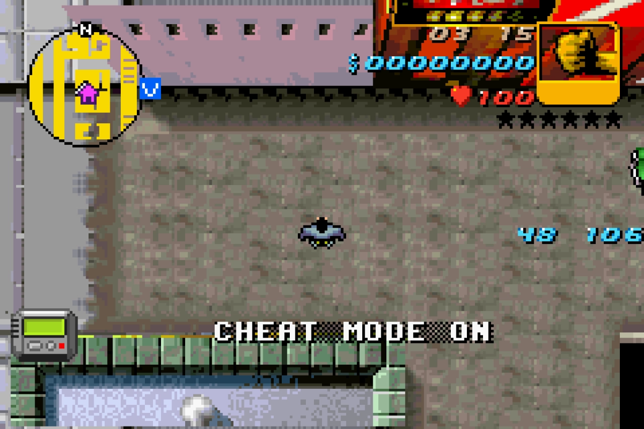 GTA Advance Cheat Mode On