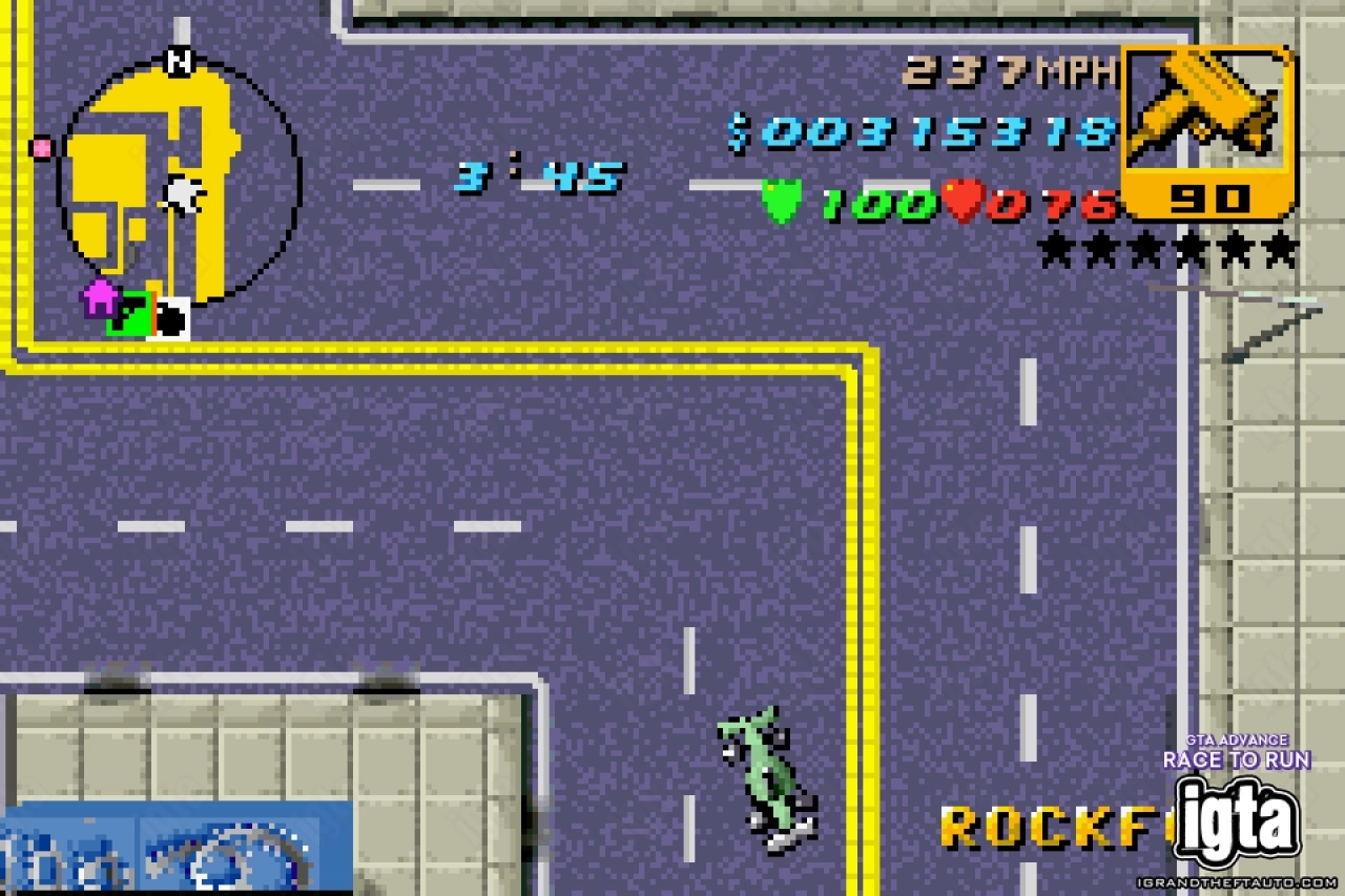 GTA Advance Race To Run 11