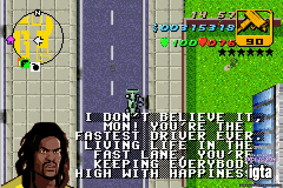 GTA Advance Race To Run 12