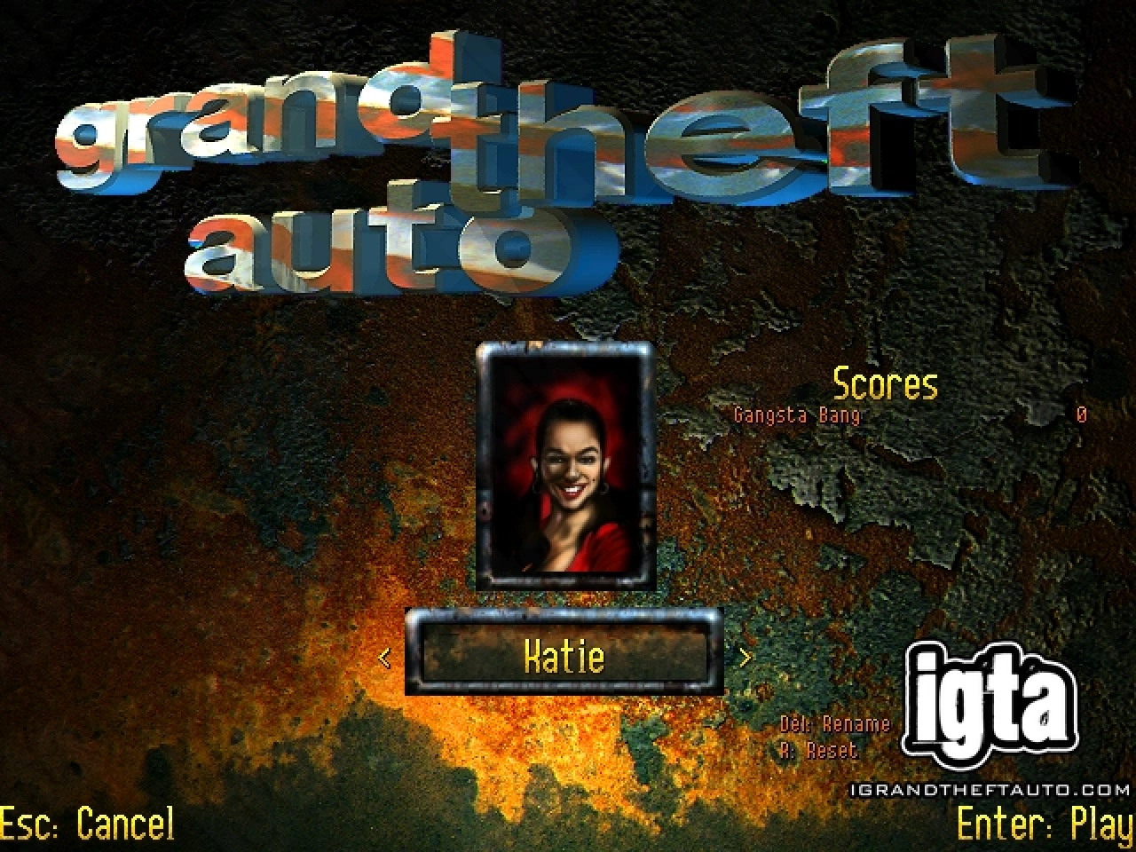 GTA Character Katie Menu
