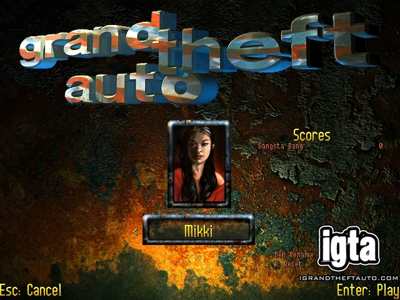 GTA Character Mikki Menu