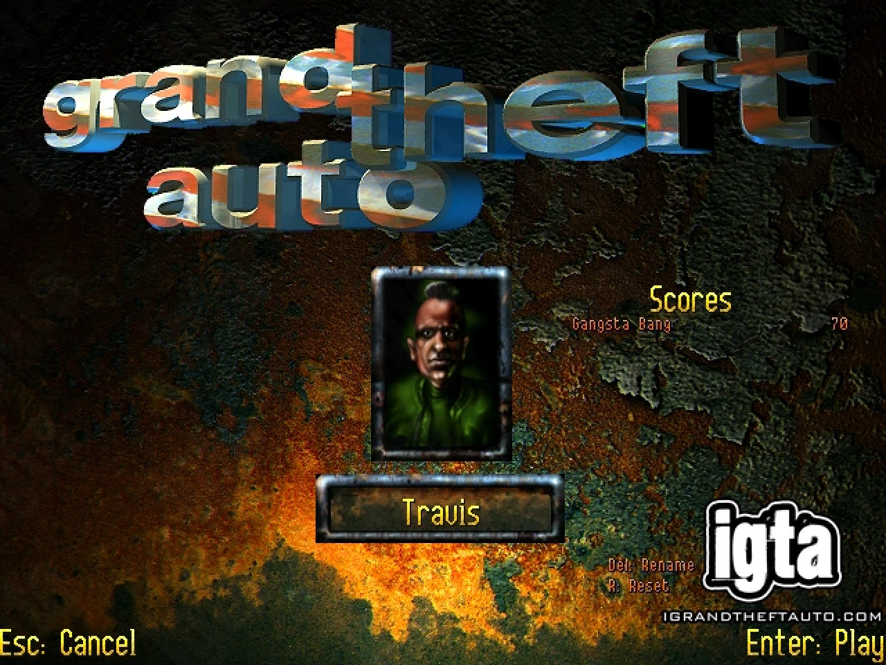 GTA Character Travis Menu