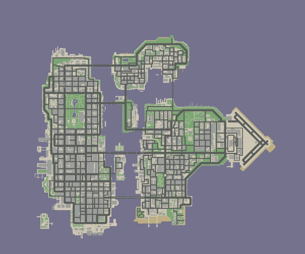 GTA Chinatown Wars Map (Large)