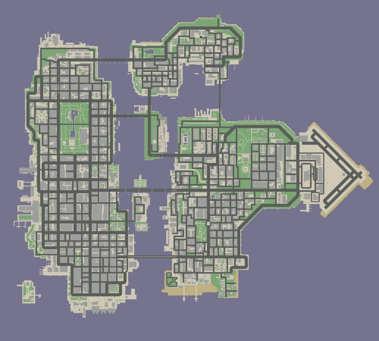 GTA Chinatown Wars Map (Extra Large)