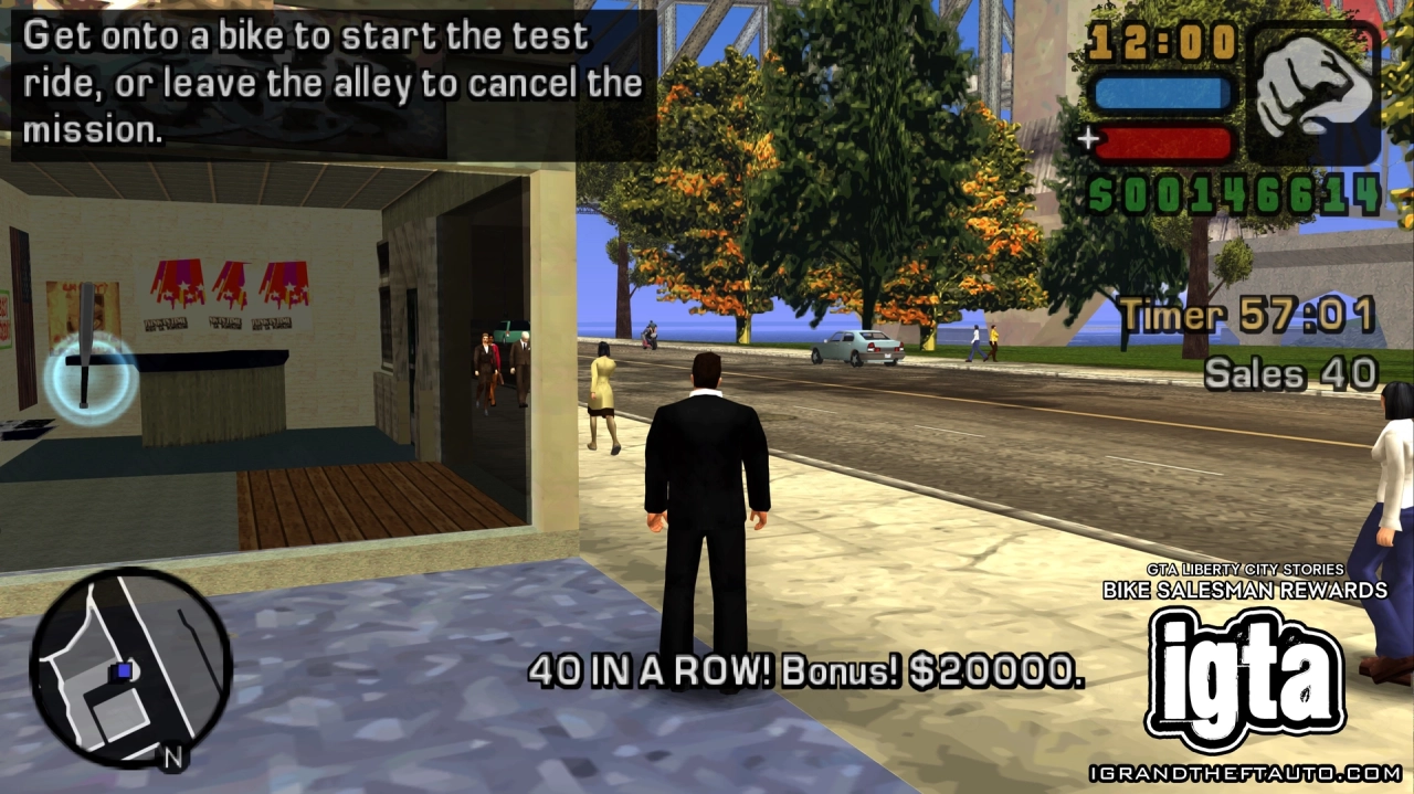 GTA Liberty City Stories Bike Salesman Reward 1