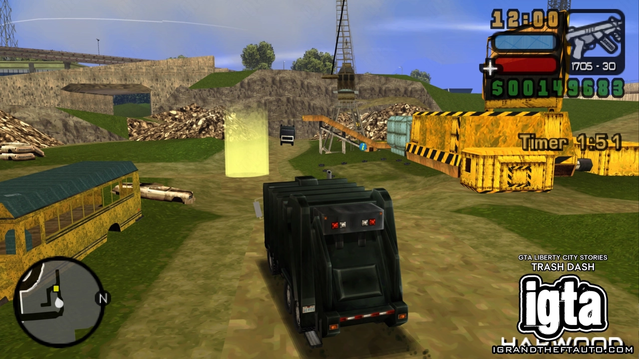 GTA Liberty City Stories Trash Dash Junk Yard