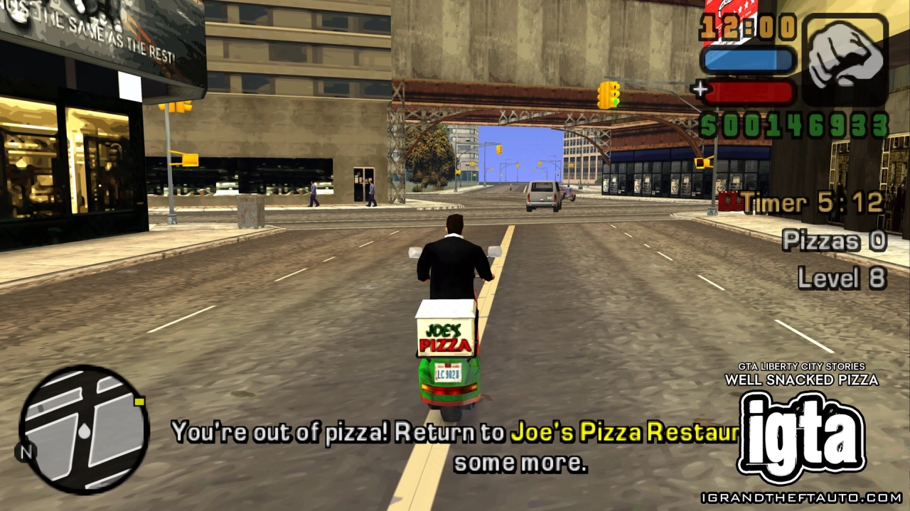 GTA Liberty City Stories Well Snacked Pizza Out Of Pizzas