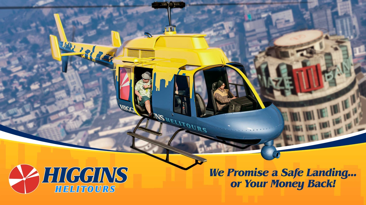 GTA Online Higgins Helitours Advert