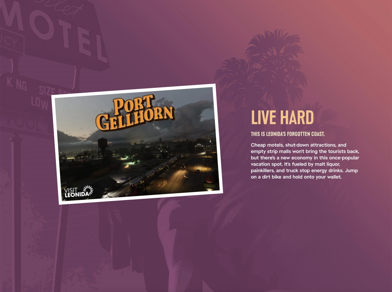 GTA VI Official Website Screenshot Port Gellhorn