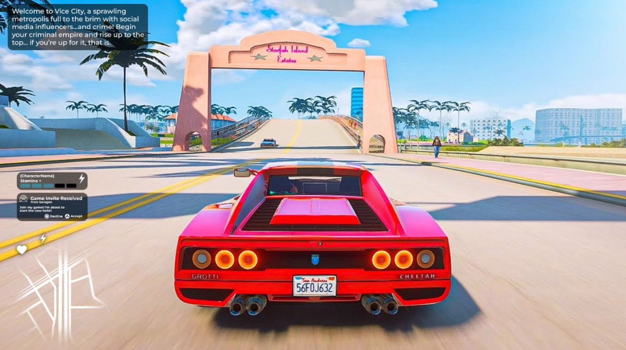 GTA VI UI Concept By baregen