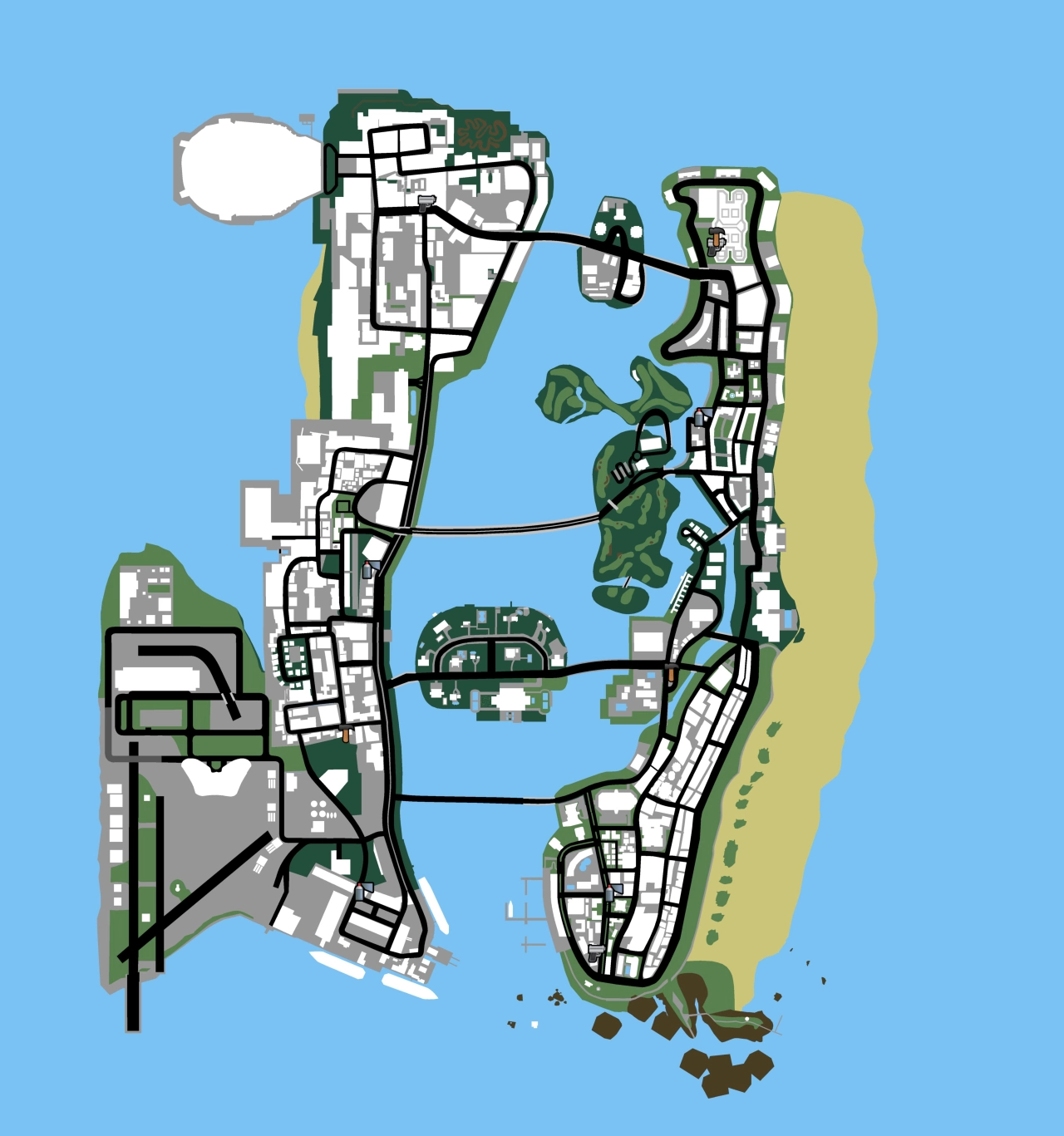 GTA Vice City Definitive Edition Map XL