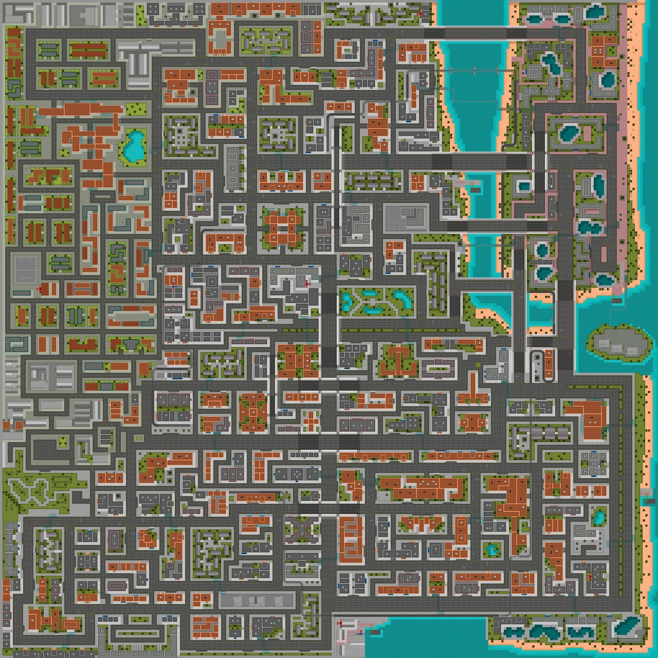 GTA 1 Vice City Map (HD)