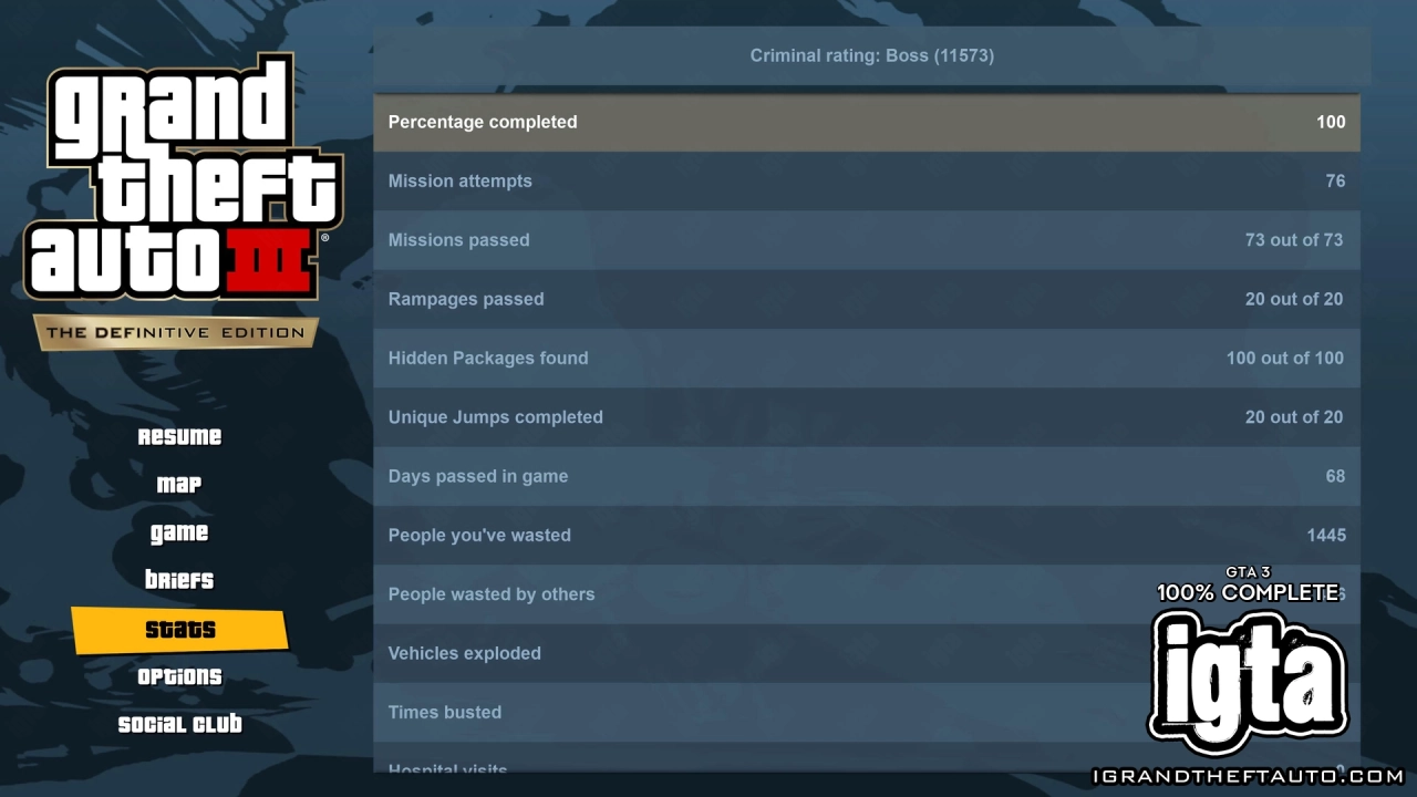GTA 3 100% Complete