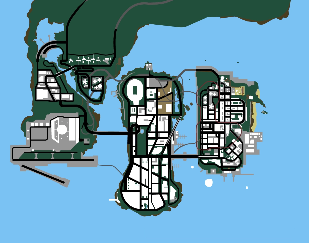 GTA 3 Definitive Edition Map (Large)