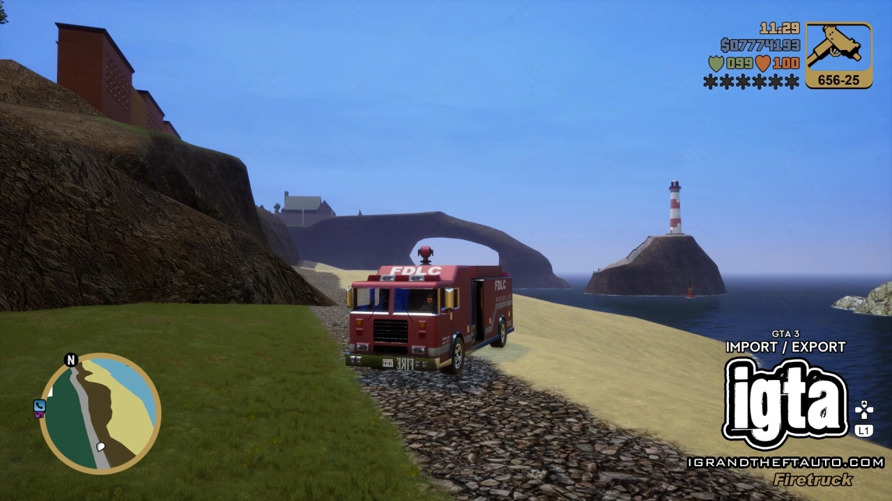 GTA 3 Import Export Firetruck