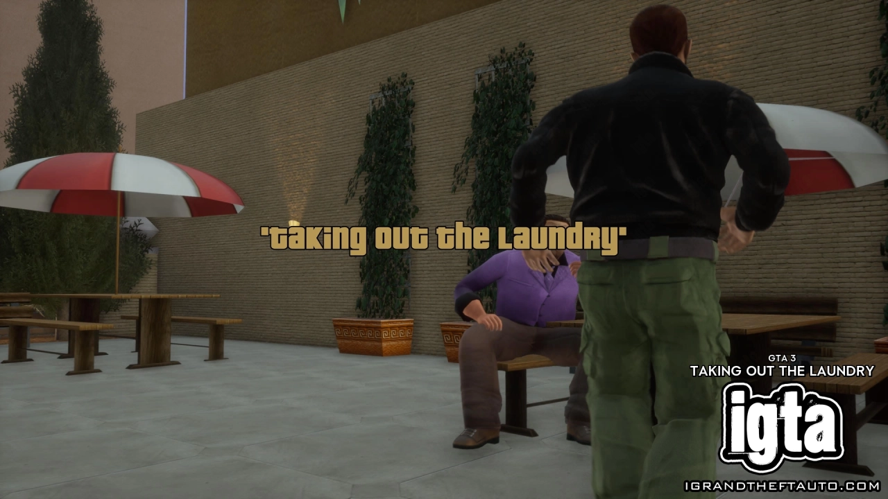 GTA 3 Taking Out The Laundry 1