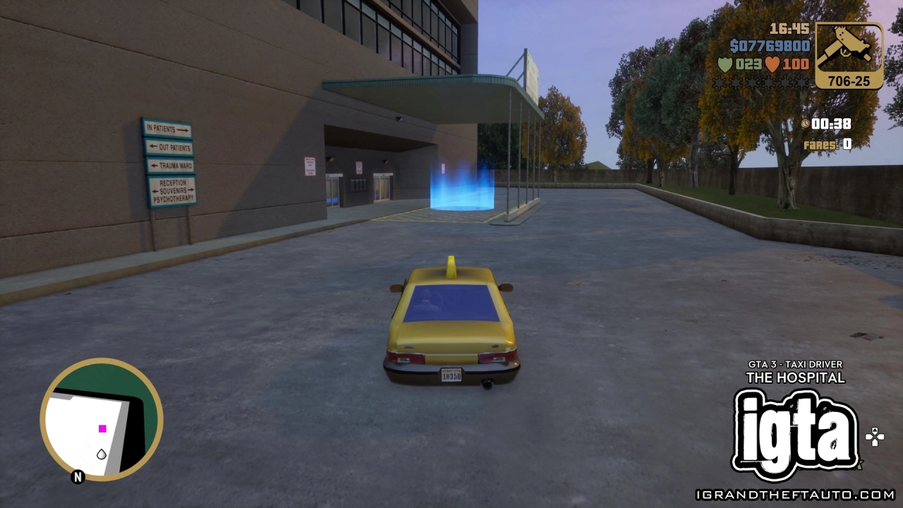GTA 3 Taxi Driver -  The Hospital