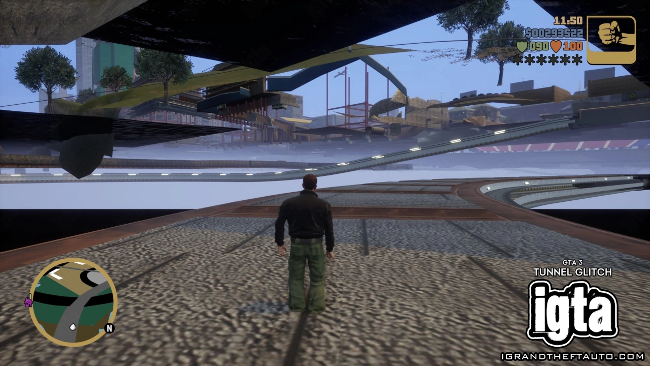 GTA 3 Tunnel Glitch 9