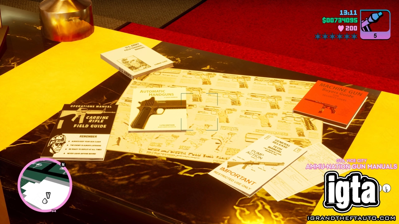 GTA Vice City Secrets - Ammu Nation Gun Manuals