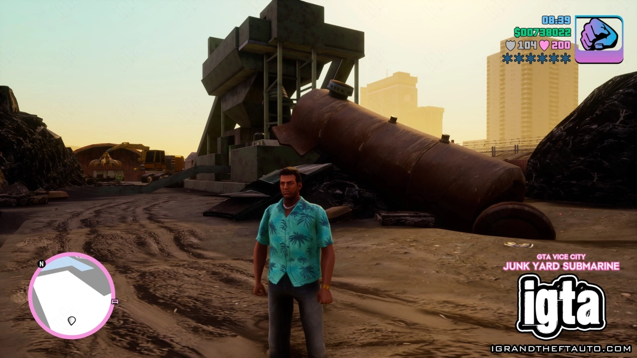GTA Vice City Secrets - Junk Yard Submarine