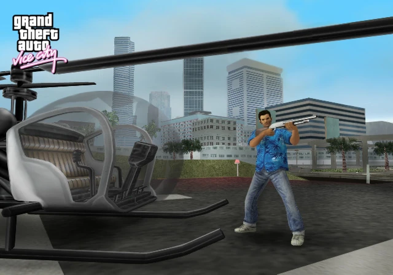 GTA VC Weapons Chrome Shotgun