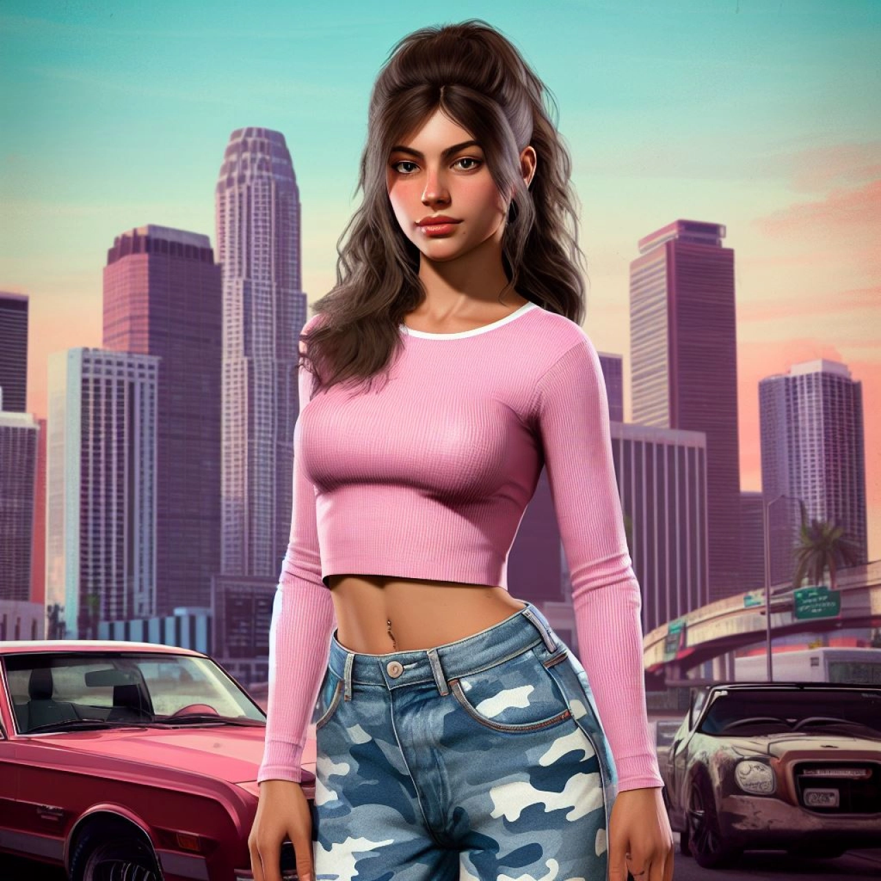 Lucia 3D AI Render By Bender