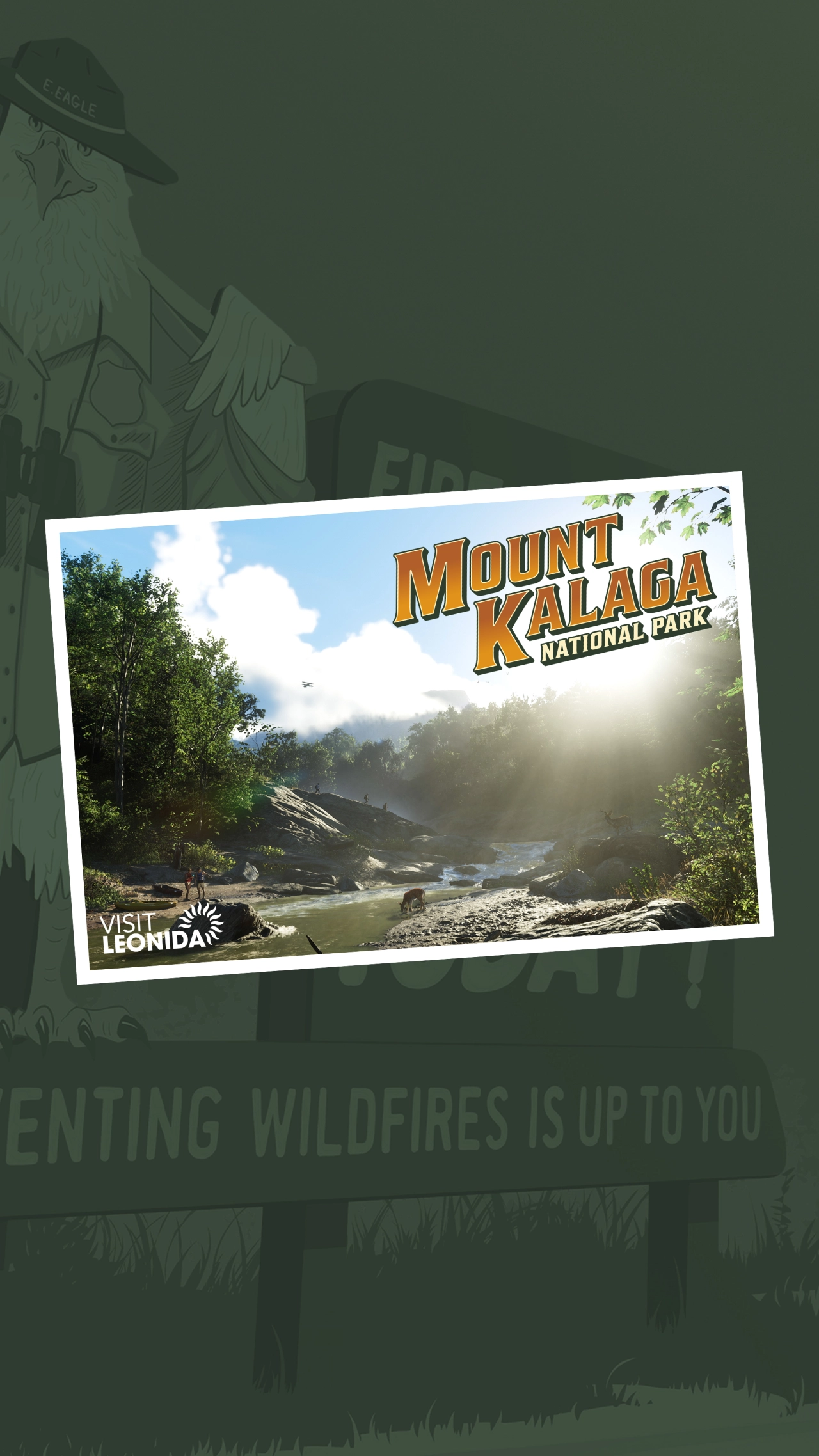 Mount Kalaga National Park Postcard Portrait