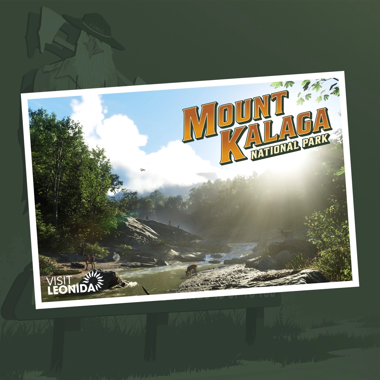 Mount Kalaga National Park Postcard Square