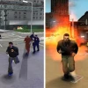 Comparison of early and final graphics