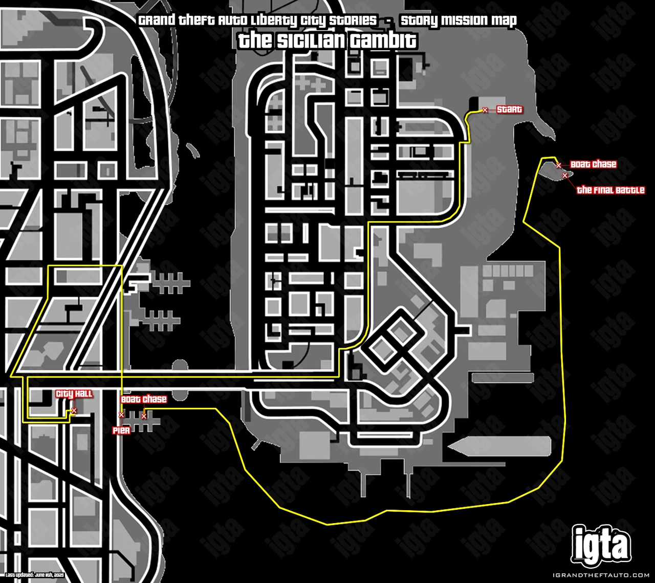 GTA Liberty City Stories The Sicilian Gambit Map
