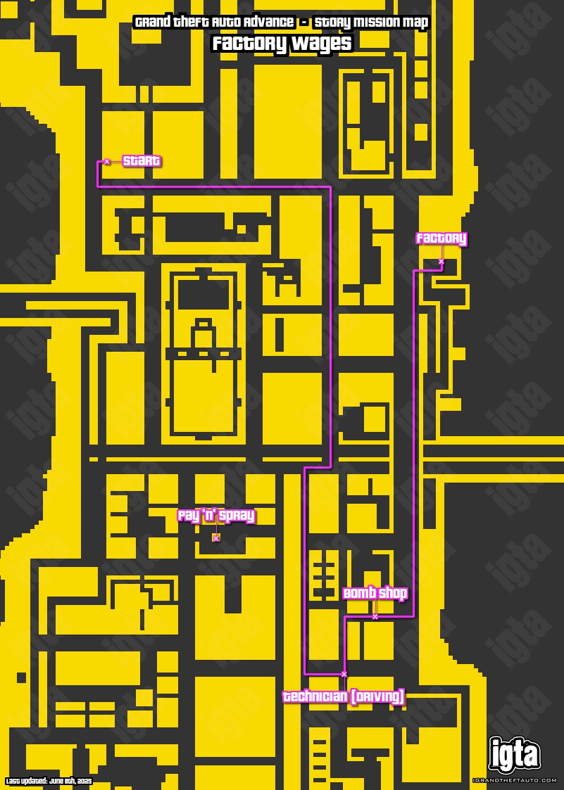 GTA Advance Factory Wages Map