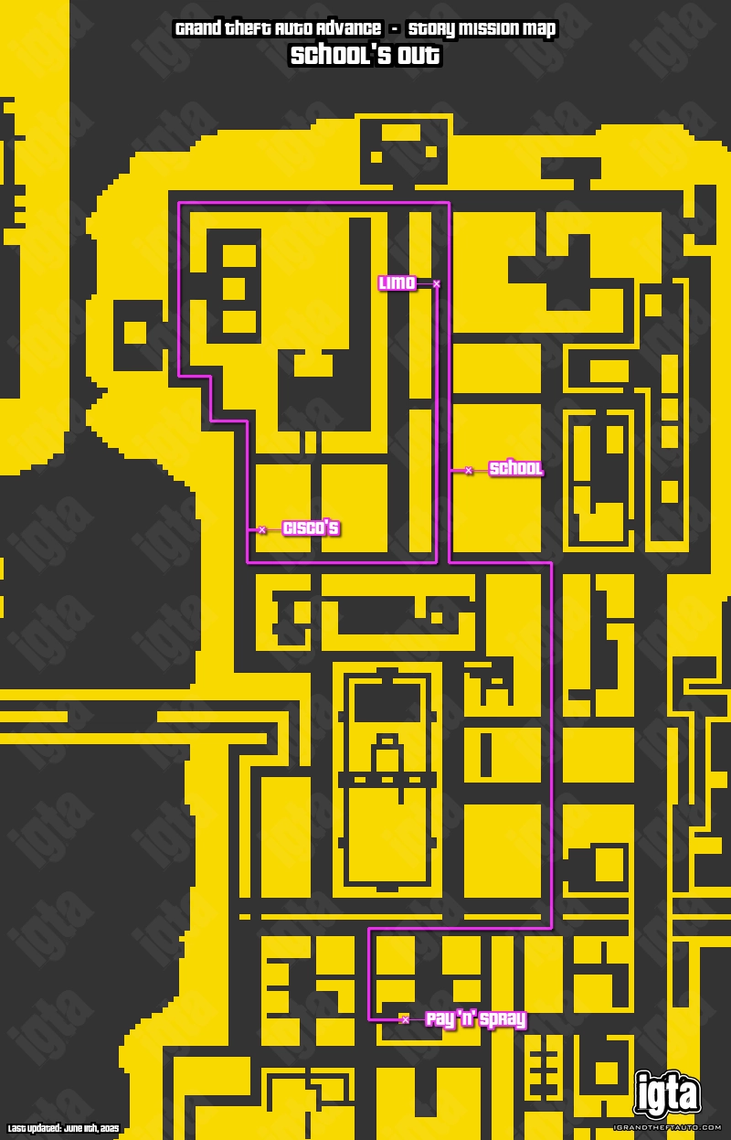 GTA Advance School's Out Map