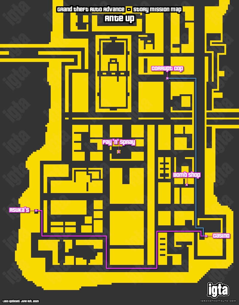 GTA Advance Ante Up Map