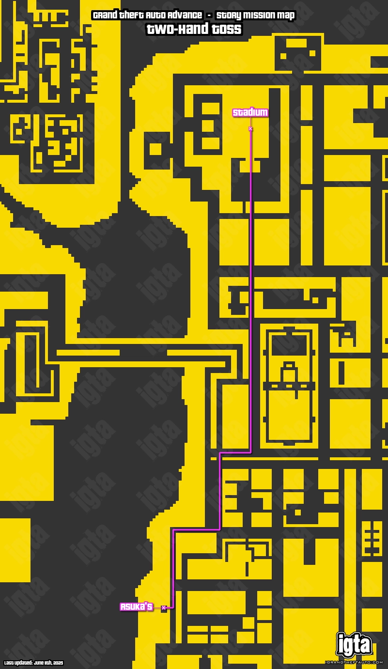 GTA Advance Two-Hand Toss Map