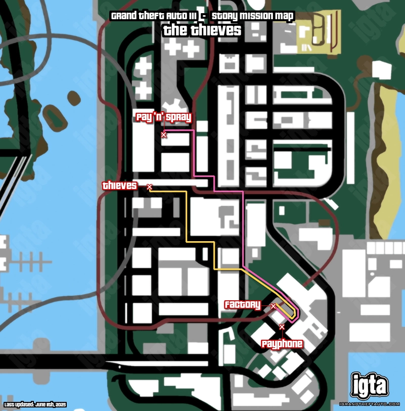 GTA III The Thieves Map
