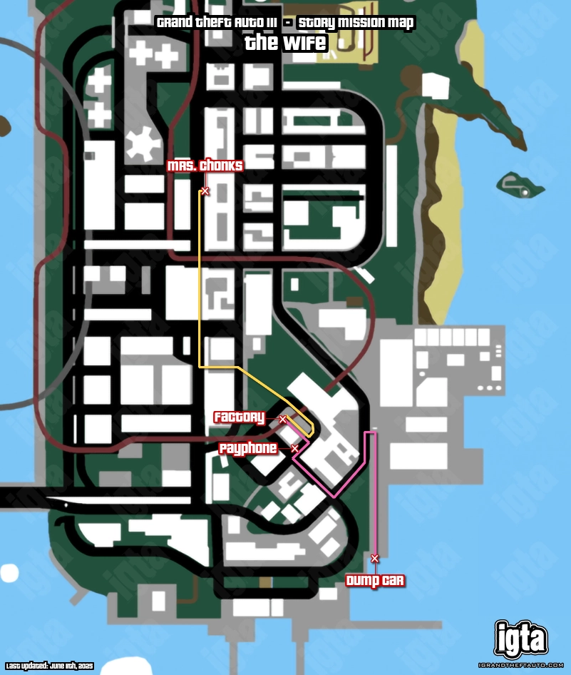 GTA III The Wife Map