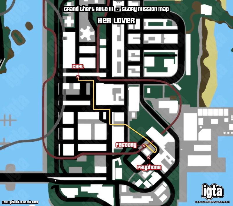GTA III Her Lover Map