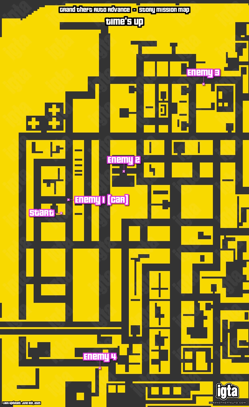 GTA Advance Time's Up Map