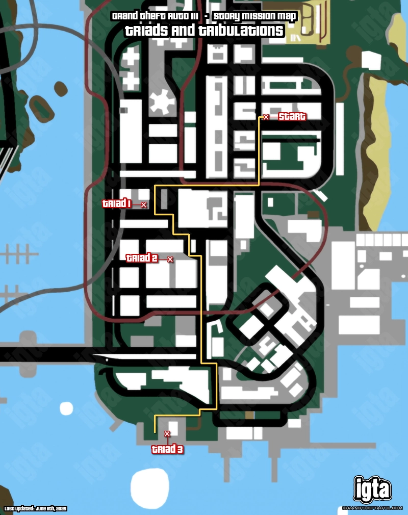 GTA III Triads And Tribulations Map