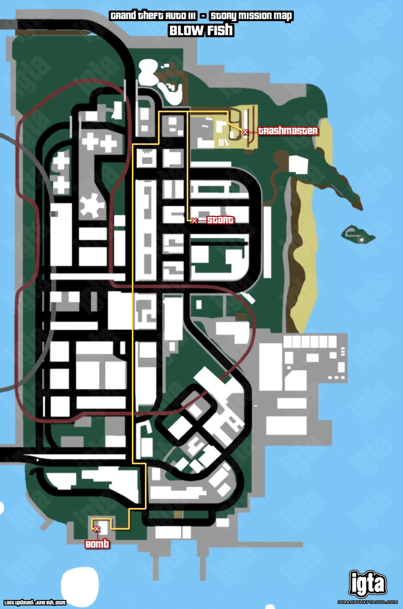 GTA III Blow Fish Map