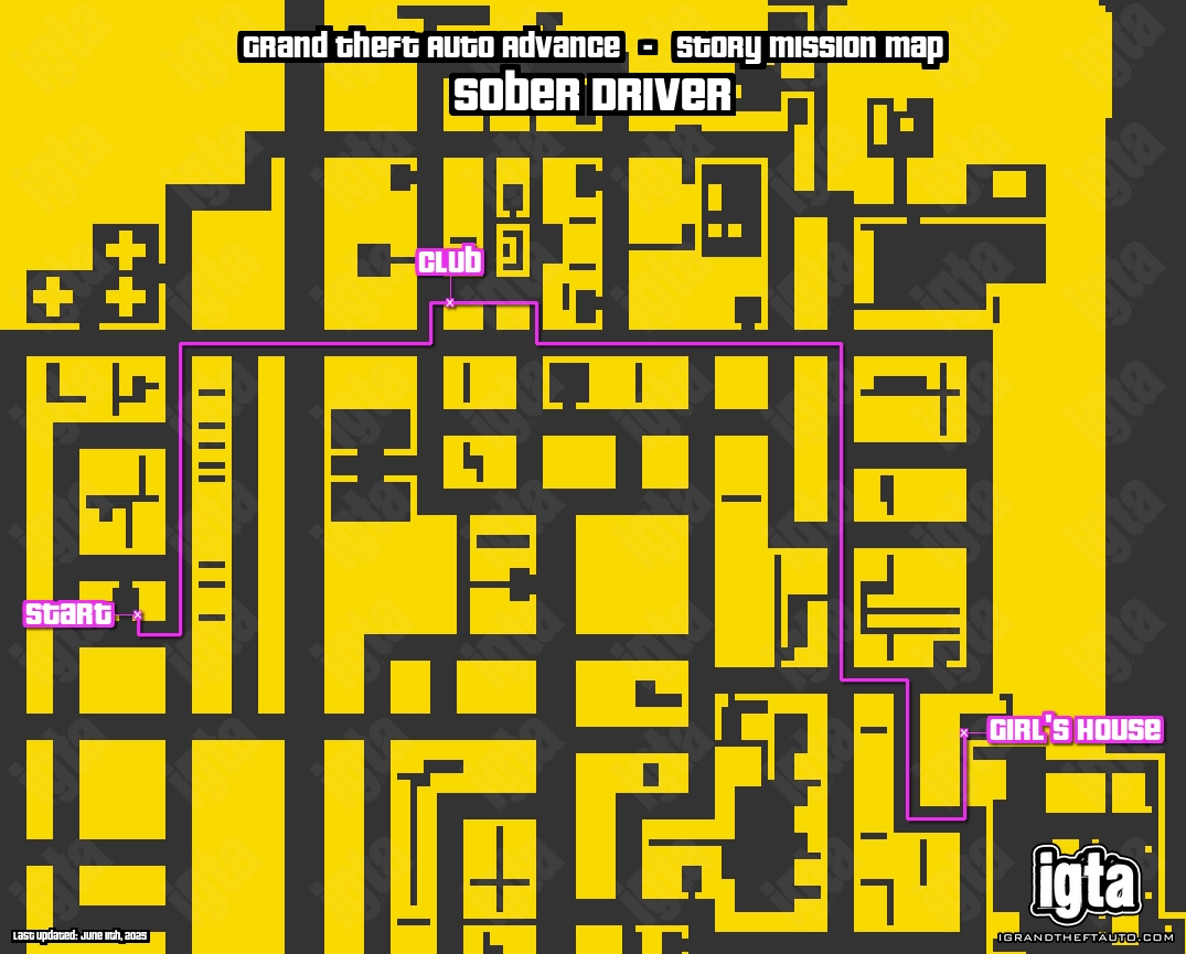 GTA Advance Sober Driver Map