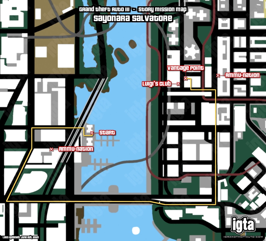 GTA III Sayonara Salvatore Map