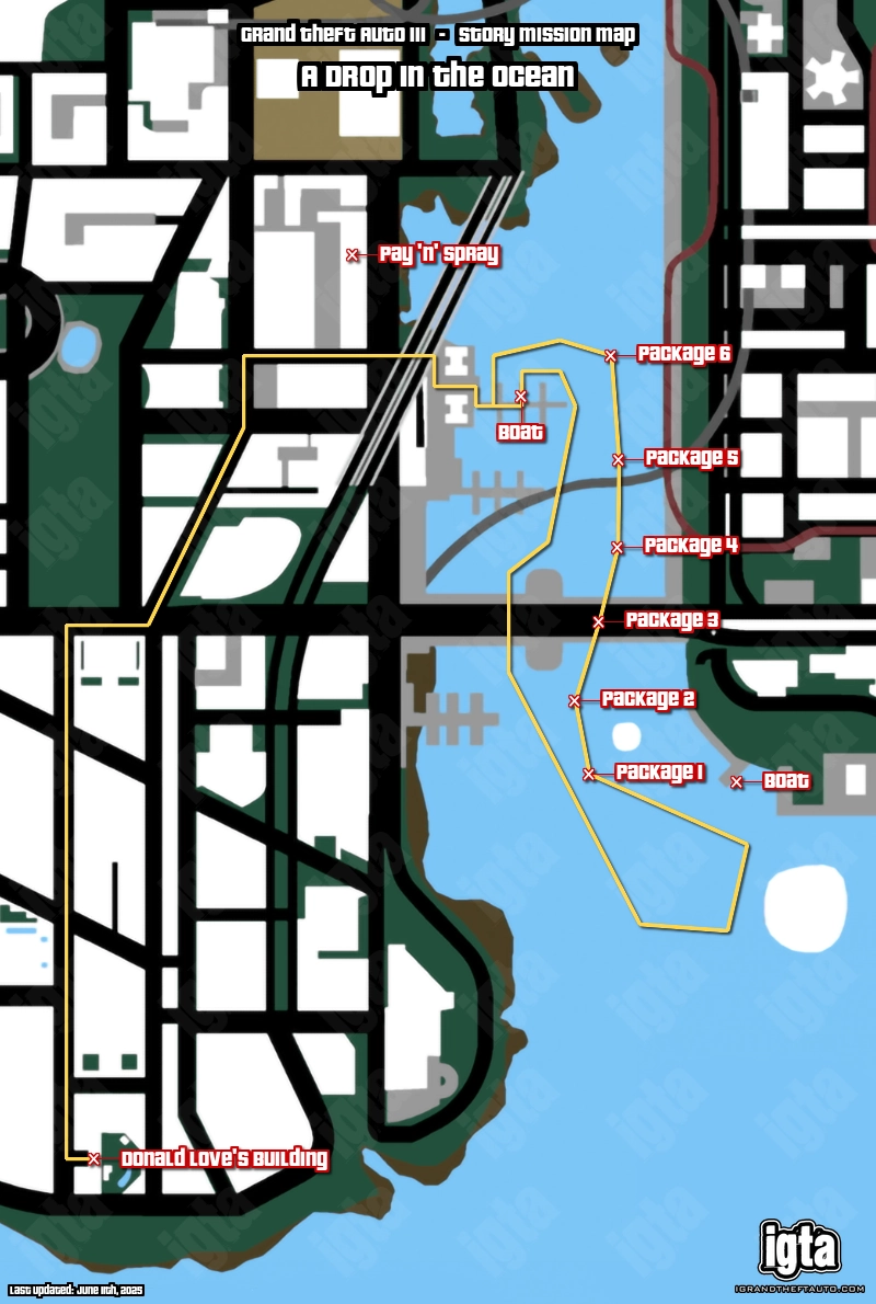 GTA III A Drop In The Ocean Map